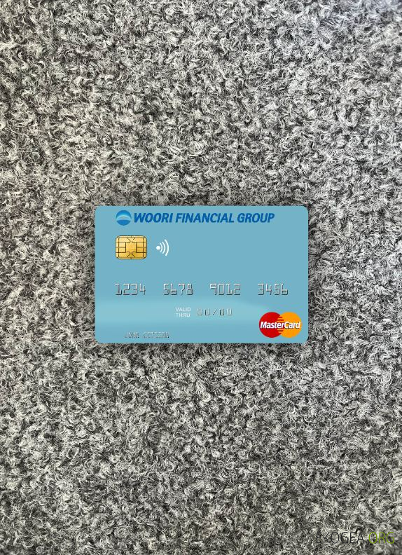 Corée du Sud Woori Financial Group mastercard photolook recto